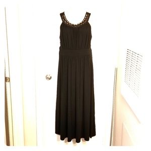 Black maxi dress